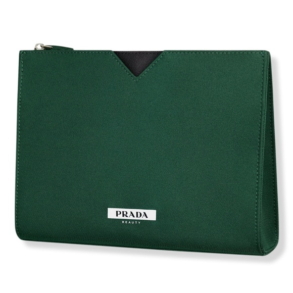 Emerald Green Prada Beauty Makeup Bag
